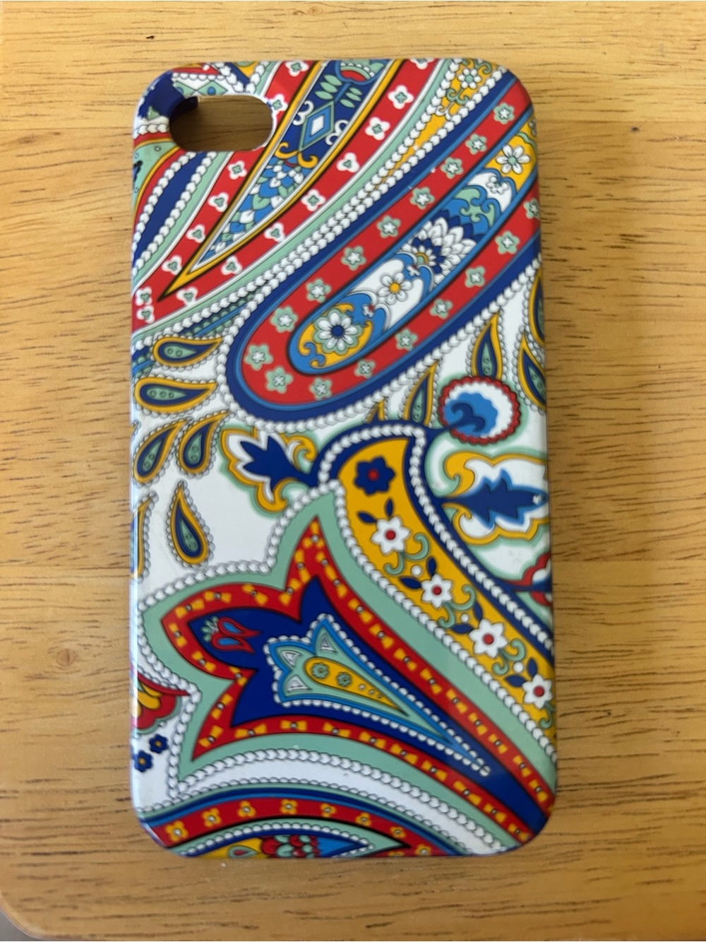 Vera Bradley Multicolor Paisley Phone Case - Red Blue Yellow Green